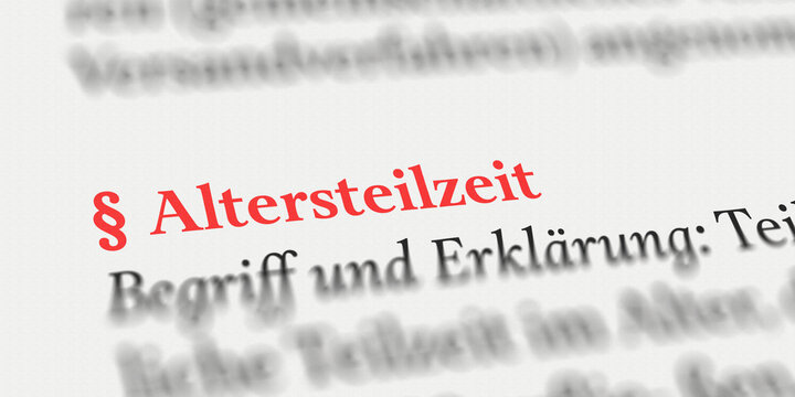 Altersteilzeit im Buch