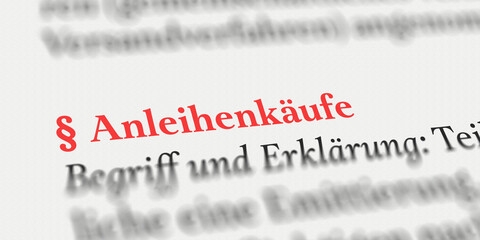 Anleihenkäufe Definition