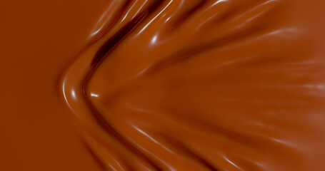 3d rendering. The texture of chocolate cream or ogurt. Background illustration
