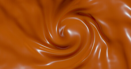 3d rendering. The texture of chocolate cream or ogurt. Background illustration
