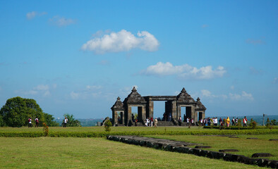 Fototapeta na wymiar The beauty of Ratu Boko Temple in Yogyakarta, Indonesia.