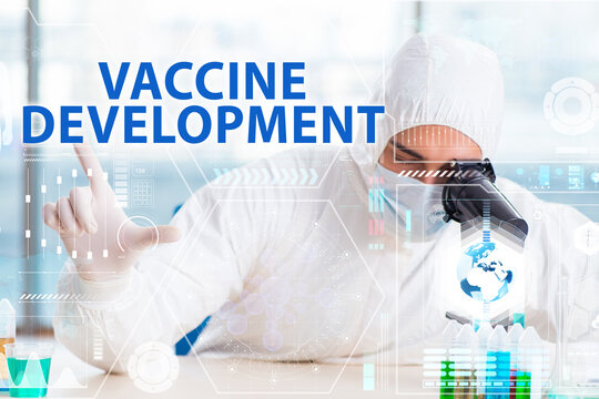 Coronavirus covid-19 vaccine development concept