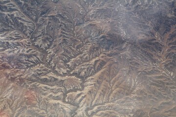 Fototapeta na wymiar Aerial view of artistic landscape in Utah.United States of America.