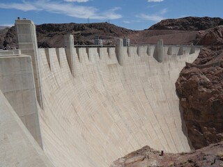 Hoover Dam, originally known as Boulder Dam attracts over a million visitors each year.