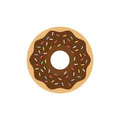Chocolate donuts vector illustration art