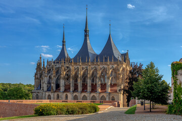 Fototapeta na wymiar Saint Barbara's Cathedral, Kutna Hora, Czech Republic