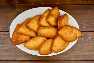 A plate of food on a table
