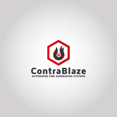 automated fire suppression systems logo design