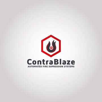 automated fire suppression systems logo design