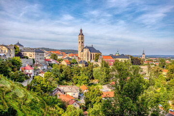 View to Saint James cathedral in Kutna Hora, Bohemia