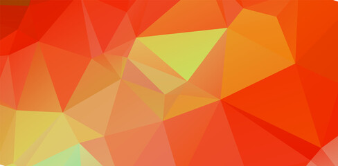 Orange vector abstract mosaic background