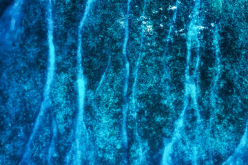 Seascape at the day time. Water as a background. Blue water background from top view. Sea and reef. Bali, Indonesia. Travel - image