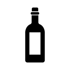 wine bottle drink silhouette style icon