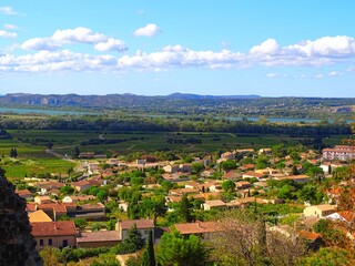 Fototapeta na wymiar Europe, France, Provence Alpes Cote d'Azur, Vaucluse, Village of Chateauneuf du Pape