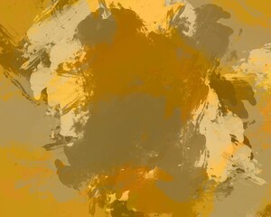 Abstract illustration rustic retro decoration grunge textures background, rustic background textured design painting brush yellow and orange old color style art wallpaper 