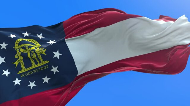 3D American USA realistic waving flag background