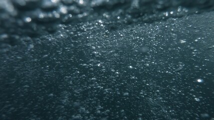Air Bubbles Underwater, Natural Under Water background scene