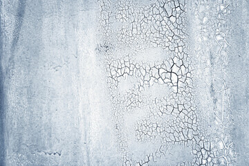 Grunge concrete cement wall with crack in industrial building