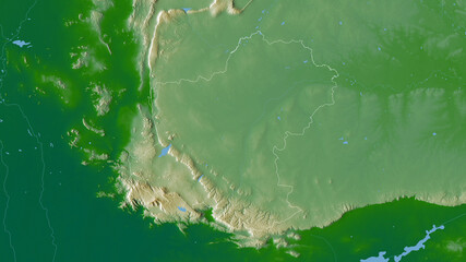 Nakhon Ratchasima, Thailand - outlined. Physical