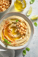 Enjoy your hummus made of fresh and healthy ingredients