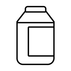 plastic pot line style icon