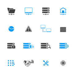 Web Hosting Icon Set	
