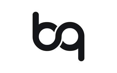 bq or qb Letter Initial Logo Design, Vector Template