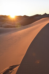 Sahara desert trip orange sand