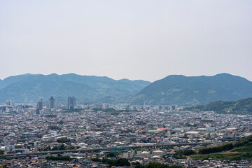 梶原山から見た静岡市の街並み