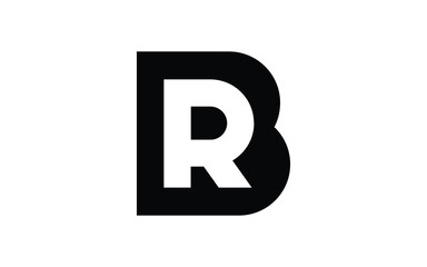 BR or RB Letter Initial Logo Design, Vector Template - obrazy, fototapety, plakaty