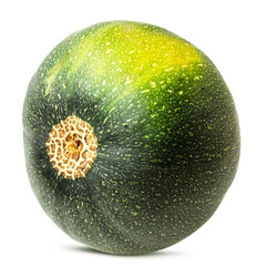 Zucchini ball isolated on white background with clipping path