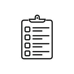 Checklist icon flat vector design