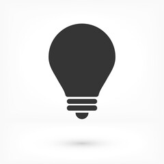 lightbulb icon 10 EPS. lorem ipsum Flat Design JPG