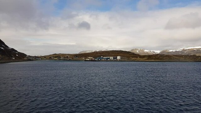sailing into the small settlement of Havoysund in northern Norway, Finnmark
