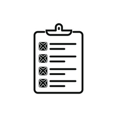 Checklist icon flat vector design