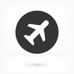 Fototapeta premium airplane vector icon. lorem ipsum Flat Design JPG