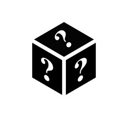A mysterious box or a random lot in the cube for games and applications.