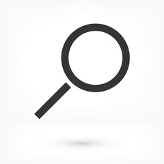 search magnifying glass icon. lorem ipsum Flat Design JPG