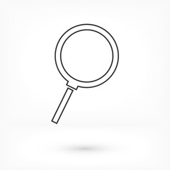search magnifying glass icon. lorem ipsum Flat Design JPG