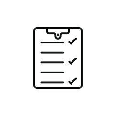 Checklist icon flat vector design