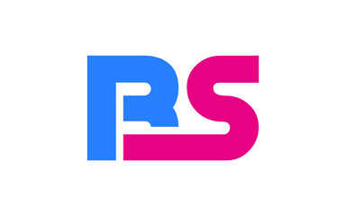 BS or SB Letter Initial Logo Design, Vector Template