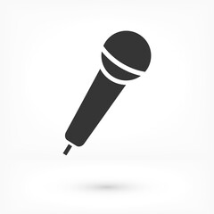 Microphone icon vector 10 eps . lorem ipsum Flat Design JPG