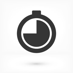 stopwatch vector icon 10 EPS. lorem ipsum Flat Design JPG