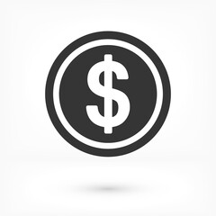 vector icon coin. lorem ipsum Flat Design JPG