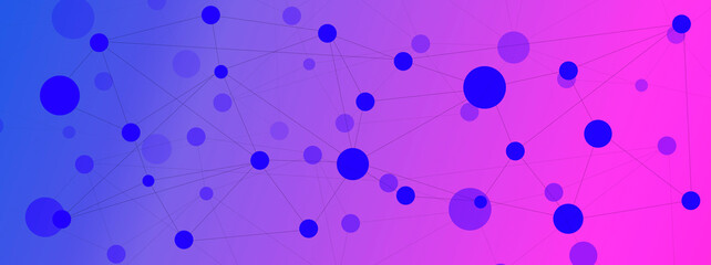 Illustration of online technology colorful banner concept