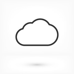 Cloud icon vector 10 EPS. lorem ipsum Flat Design JPG