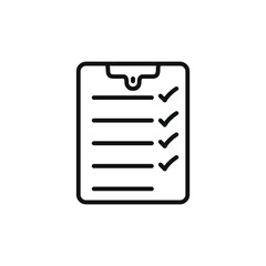 Checklist icon flat vector design