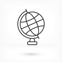Globe icon vector. lorem ipsum Flat Design JPG