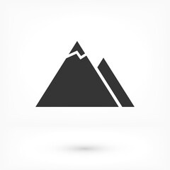 Top of mountain icon vector. lorem ipsum Flat Design JPG