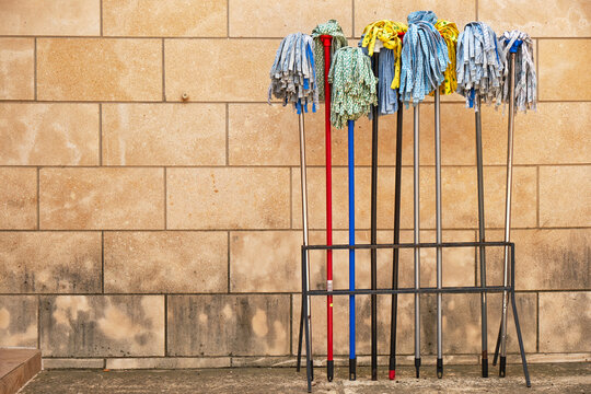 The colorful mops. Cyprus